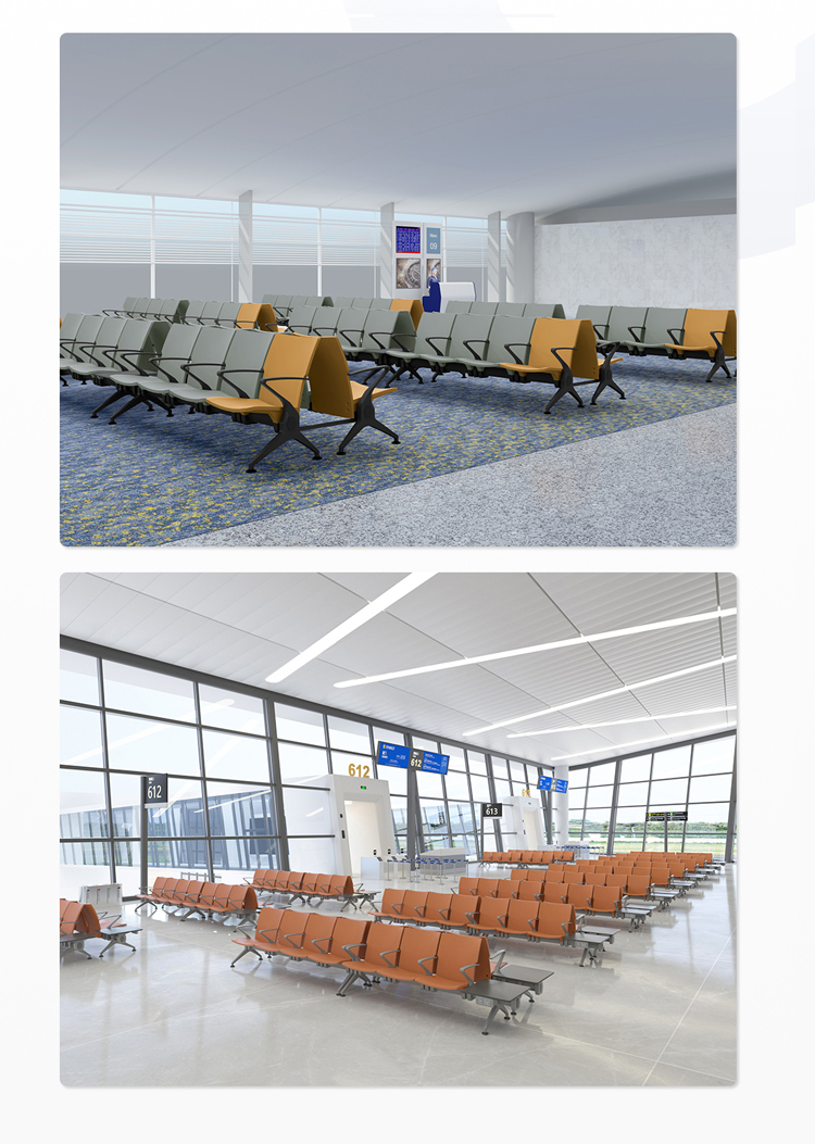 PU機(jī)場(chǎng)椅/等候椅/排椅-SJ9501(圖3) undefined