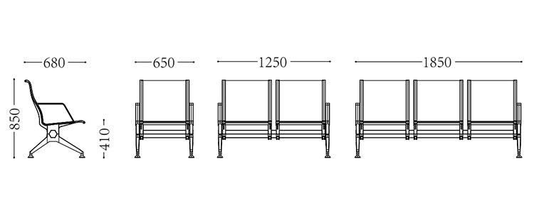 鋁合金機場椅/等候椅-SJ9086(圖2) undefined
